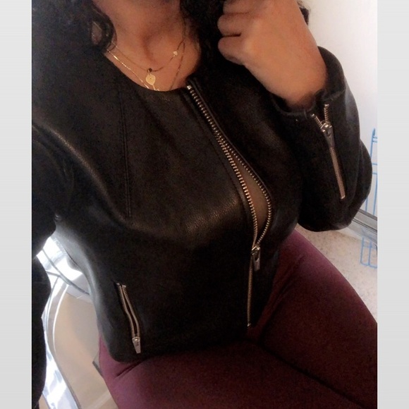 🚫SOLD🚫VEDA REAL leather zipper jacket - Picture 6 of 8